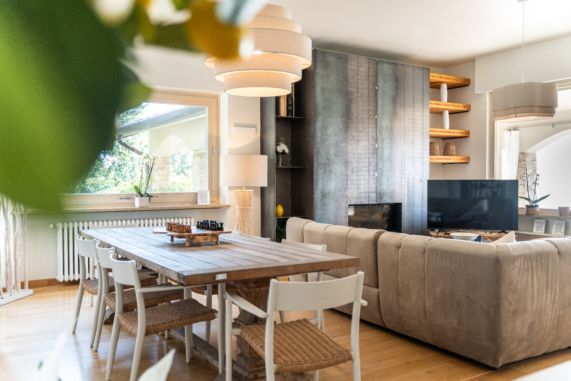 Sunlit living room